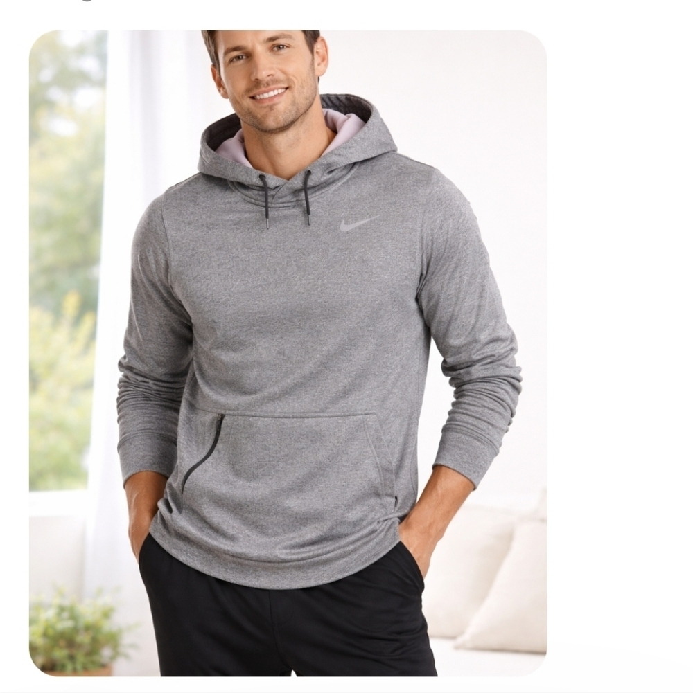 Nike Athletic Grey Hoodie Size S